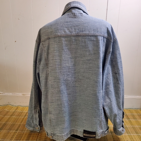 Avirex | 🔥Host Pick🔥 Vintage Y2K 90's Authentic Denim Jean Jacket - Size 3XL - Picture 8 of 15
